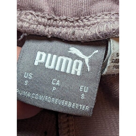 Puma Women's Size Small Dusty Purple Ankle Tight Joggers With Drawstring - Picture 16 of 16